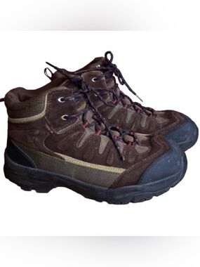 Penmans Mens Brown Lace Up Anti Slip Tread Hiking Boot Size 10